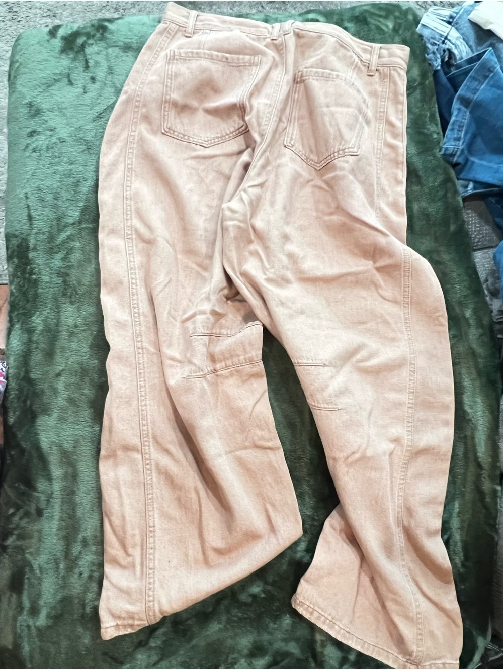 Rewash barreled jeans tan